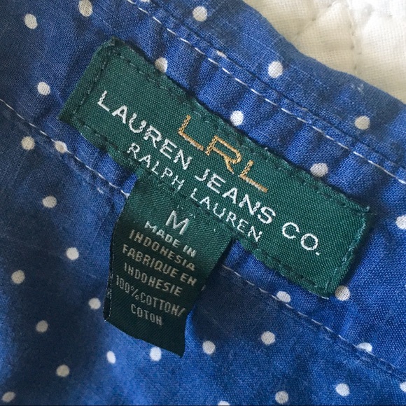 Ralph Lauren Polka Dot Button-Down Shirt - Picture 7 of 8